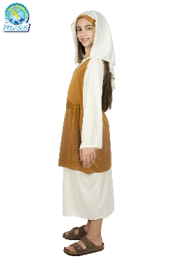 PASTORELLA DEL PRESEPE TERRA DI SIENA BAMBINA